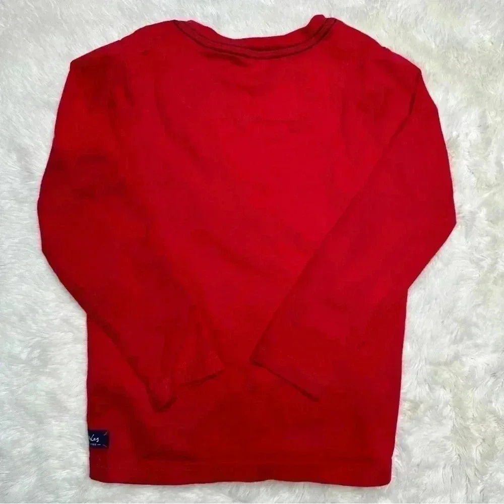 Joules Shirt Crook-adile  Red Long Sleeved Size 6 - Picture 9 of 16